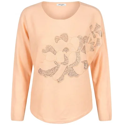Suéter Tejido Floral con Aplicaciones Philosophy Woman para Mujer Casual