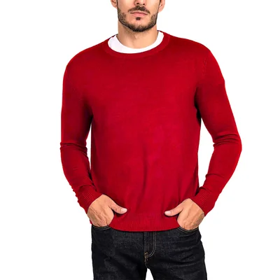 Suéter Cuello Redondo U Sport Rojo para Hombre