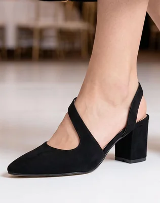 Zapatilla Mujer Tacon Negro Stfashion 00304420