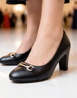 Zapatilla Mujer Tacon Negro Forever 15404511
