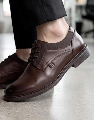 Zapato Hombre Oxford Vestir Café Christian Gallery 14004500