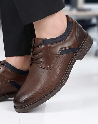 Zapato Hombre Oxford Vestir Café Christian Gallery 14004501