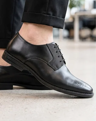 Zapato Hombre Oxford Vestir Negro Stfashion 15104500