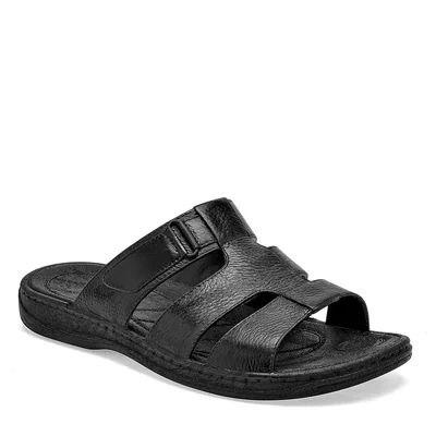 Sandalia para hombre con correas múltiples en negro