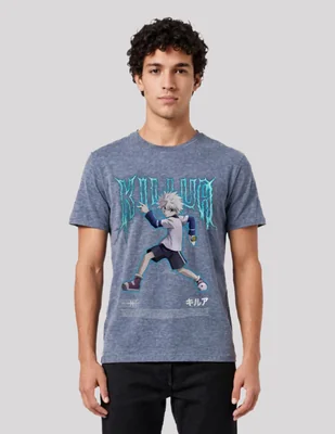 Playera Killua Caricatura manga corta para hombre
