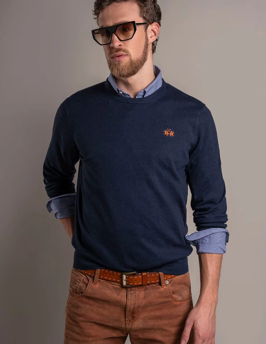 Suéter cuello redondo para hombre
