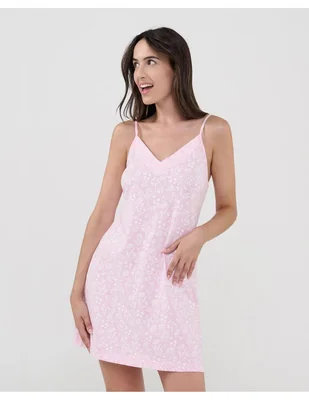 Camisón estampado floral de algodón