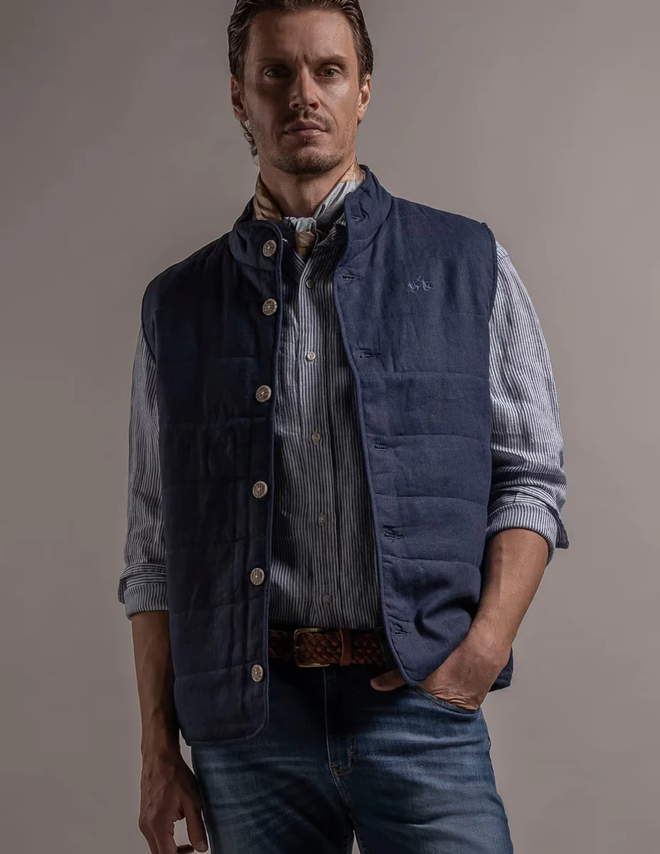 Chaleco con bolsillos para hombre