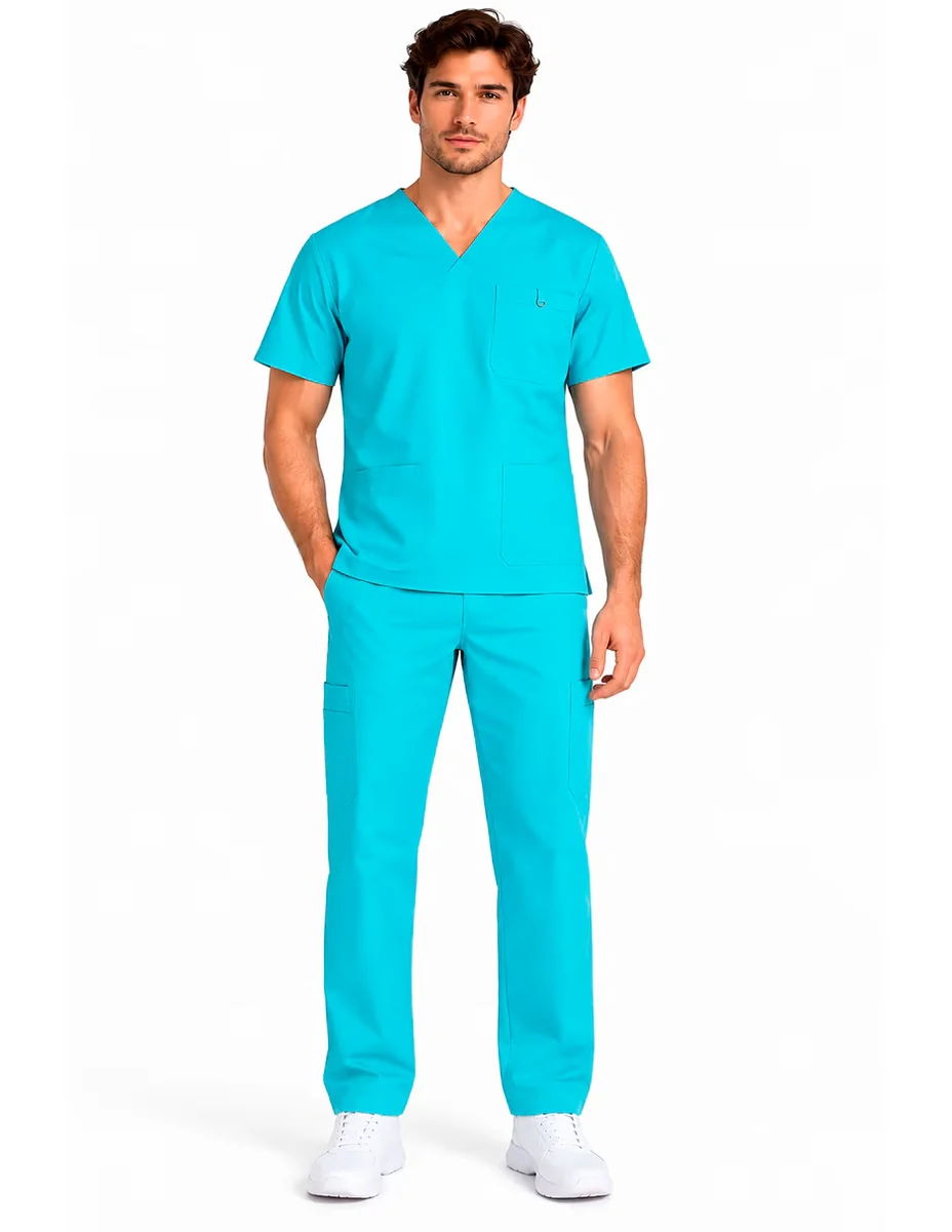 Pijama quirúrgica estilo regular para hombre