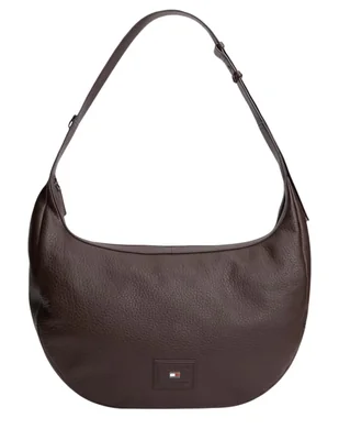 Bolsa hobo de piel para hombre