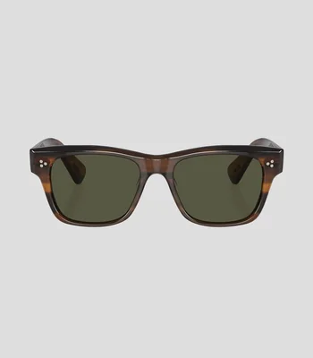 Lentes de sol rectangulares havana Unisex