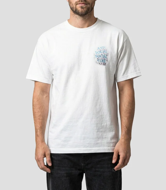 Playera cuello redondo manga corta estampada Hombre
