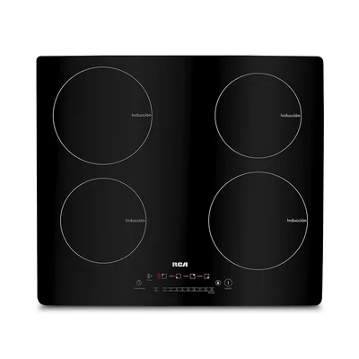 RCA Parrilla de Inducción RC-12A5 con 4 Quemadores, Temporizador, 9 Niveles de Potencia, Botón de Bloqueo, Función Boost