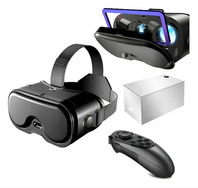 Casco De Realidad Virtual Con Control Modelo Negro