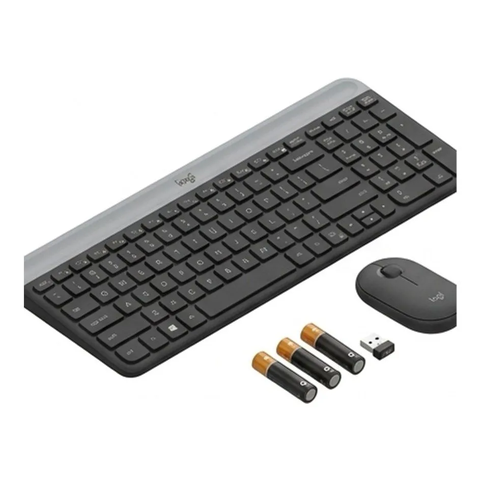 Logitech Slim, Teclado y Mouse Inalámbrico, Modelo Wireless