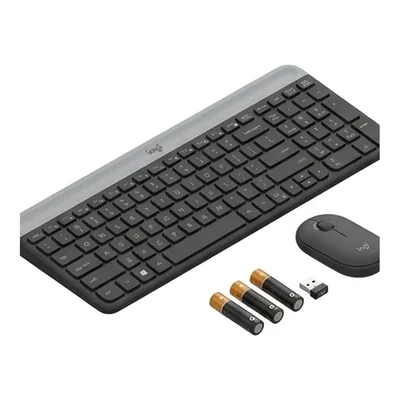 Logitech Slim, Teclado y Mouse Inalámbrico, Modelo Wireless