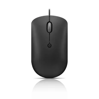 Ratón Lenovo USB‑C compacto con cable negro