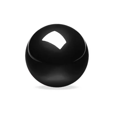 Bola de reemplazo Perixx 34 mm negro brillante para trackball