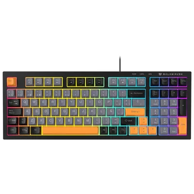 Teclado gamer balam rush kg480 tamaño 96% usb led br-945837