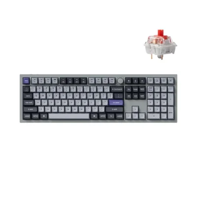 Teclado Keychron Q6 Pro RGB inalámbrico Bluetooth con switches rojos
