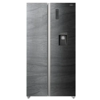 Refrigerador Dúplex Aucma ARSB598R1DV 22 Pies con Dispensador Acabado Roca