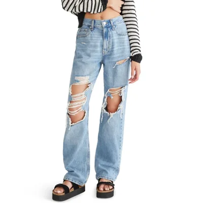 JEANS AEROPOSTALE 16S Lavado Medio Cintura Alta Corte Holgado