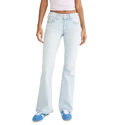 Jean flare AEROPOSTALE lavado claro cintura baja 81 cm