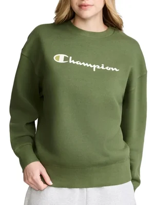 Sudadera Champion 2X Chive de Corte Holgado (Forro Polar)