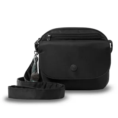 Bolsa de Dama - Mujer Crossbody Totto Corneana S Negra con Porta Tablet 8 y Sistema RFID