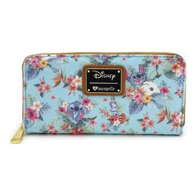 Cartera Loungefly Disney Stitch 20 cm x 10 cm Estampado Floral Tropical