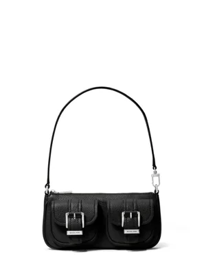 Bolso Michael Kors Zoe Small Negro con Acabado Plateado