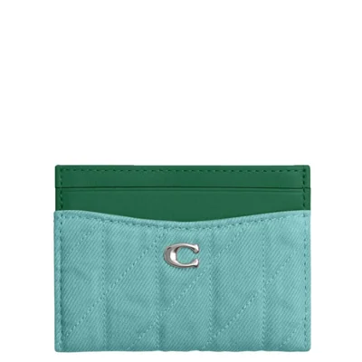 Estuche para tarjetas Coach Essential con acolchado marfil talla única