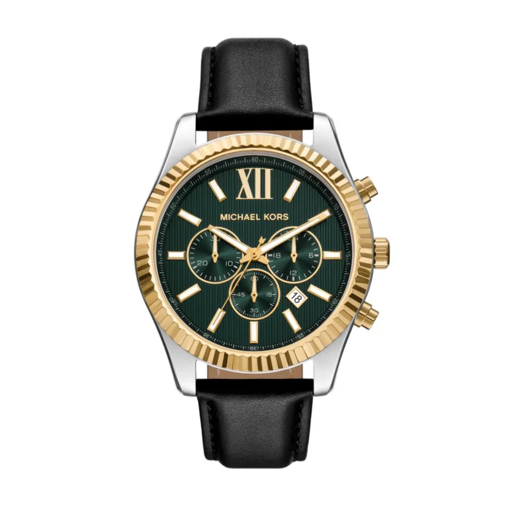 Reloj Michael Kors MK9287 de cuero negro 45 mm