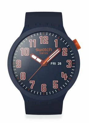 Reloj Swatch Big Bold Unisex de 47 mm Azul de Polímero y Resistente al Agua