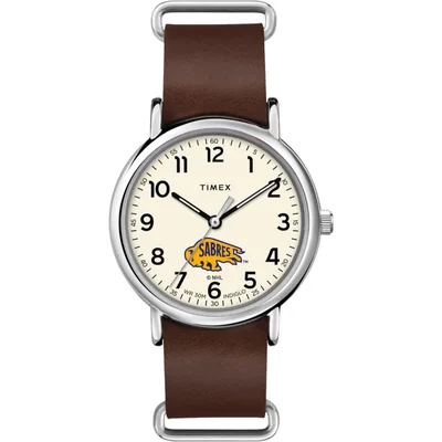 Reloj Timex 40 mm Buffalo Sabres con correa de cuero
