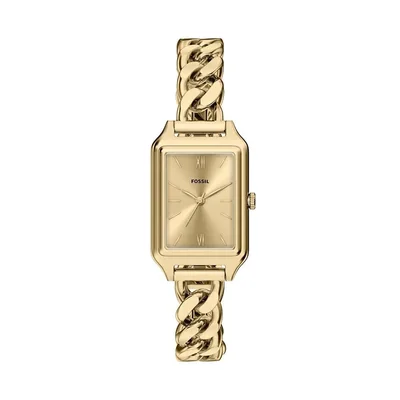 Reloj Fossil Raquel de acero inoxidable con acabado dorado 23 mm