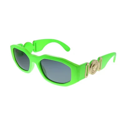 Gafas de sol Versace VE 4361 531987 con lente gris geométrica verde fluo
