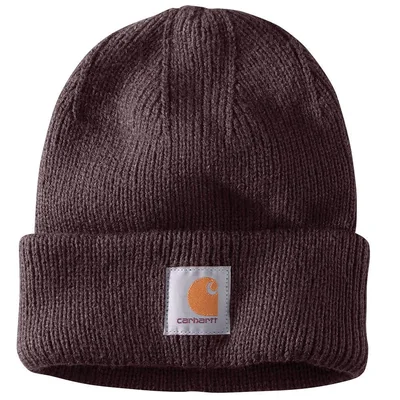 Gorro Carhartt de Punto Ribeteado BlackBerry para Mujer - Talla Única
