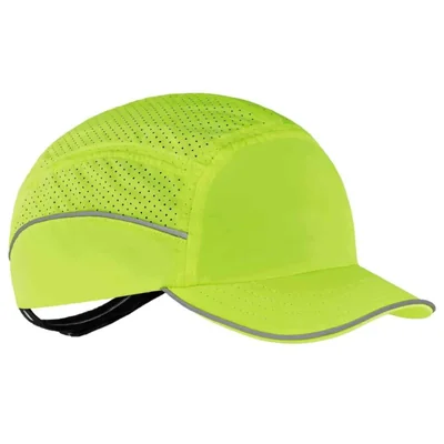 Gorra protectora Ergodyne 8955 Verde lima transpirable estilo béisbol