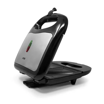 RCA Sandwichera Eléctrica RC-SW1, Placa Antiadherente, Doble Rebanada, Temperatura Ajustable, Luces Indicadoras