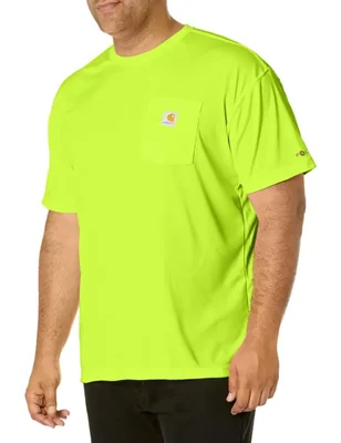 Camiseta Carhartt 4XL Verde Lima Brillante Corte Relajado
