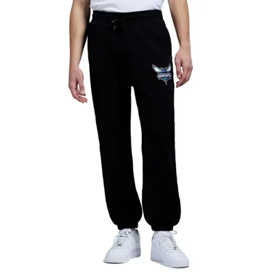 PANTALONES GAME 7 Charlotte Hornets XXL Negro de Felpa