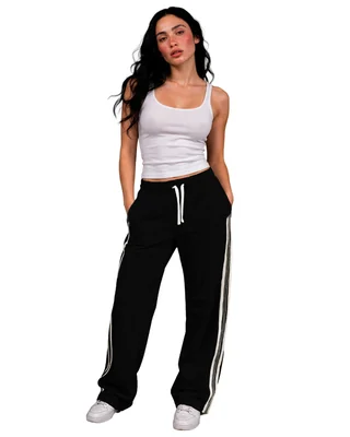 Pants Jogger Mujer Shendy Vendy Slim Fit Negro Corte Acampanado Deportivo