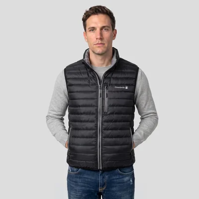 Chaleco Capitonado De Pluma Con Bolsillos Para Hombre Greenlander