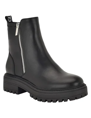 Botín Casual Guess Negro Sintético Para Mujer