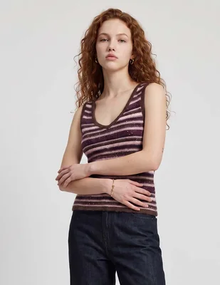 Top cuello redondo tirante ancho