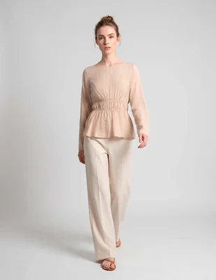 Blusa manga larga para mujer