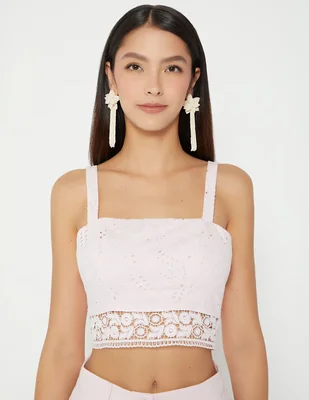 Top cuello cuadrado tirante delgado