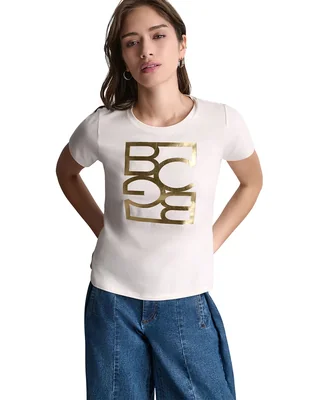 Camiseta cuello redondo manga corta
