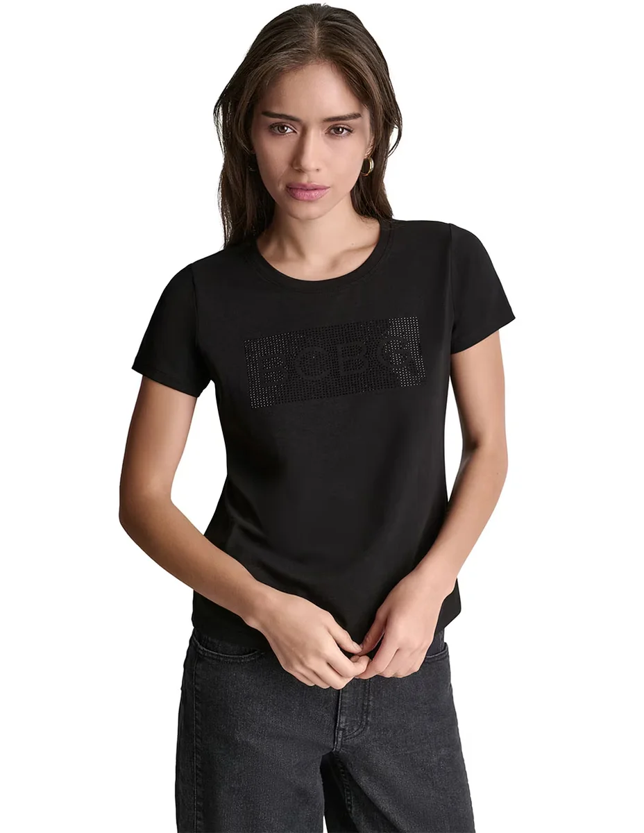 Camiseta cuello redondo manga corta